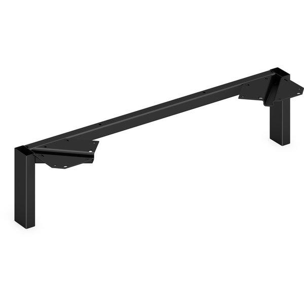 Hon Support Legs, f/Mod Credenza, 30"Dx7"H, 2/ST, Black HONLPLSL30BLK